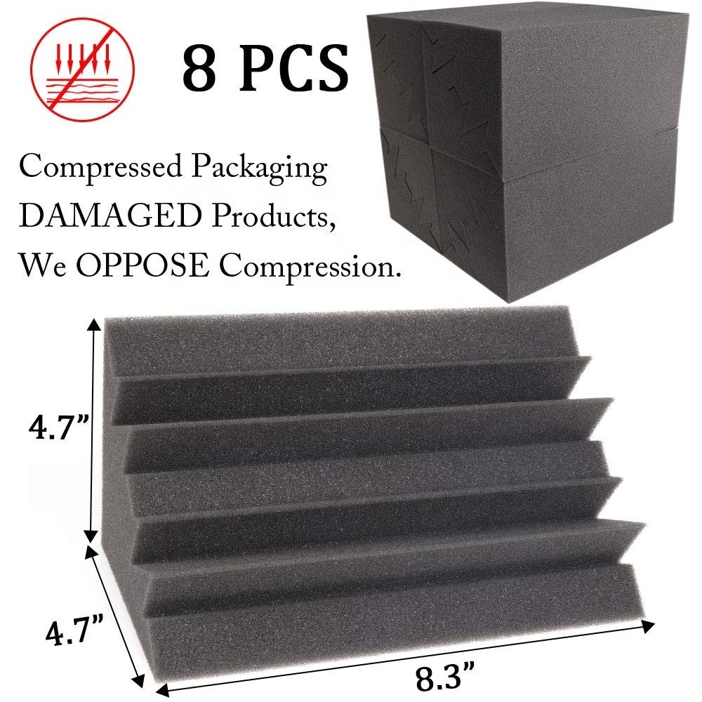 Hot Sale Acoustic Panels Bass Trap Soundproof Foam 8 PCs Corner Foam for Studio Soundproofing