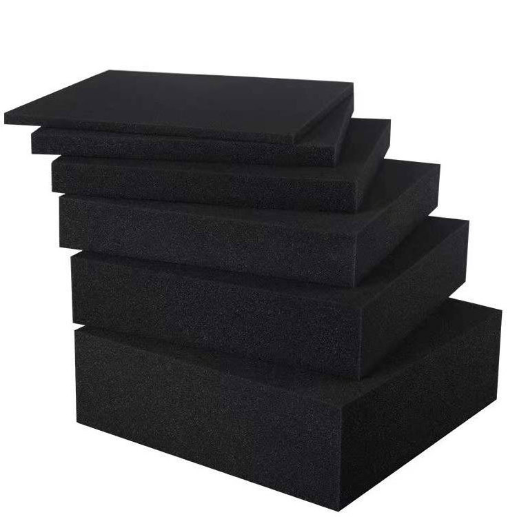 Polyurethane Foam Inserts for Cases Packing Foam Black Craft Foam Sheets for Packing Padding Camera Toolbox Storage