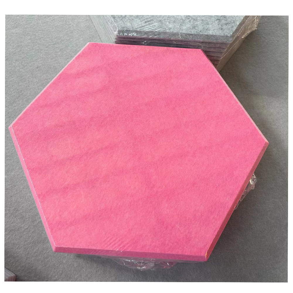 Wholesale Eco High Density Polyester Fiber Acoustic Panel PET Felt Sound Absorbing Ceiling Acoustic Panels