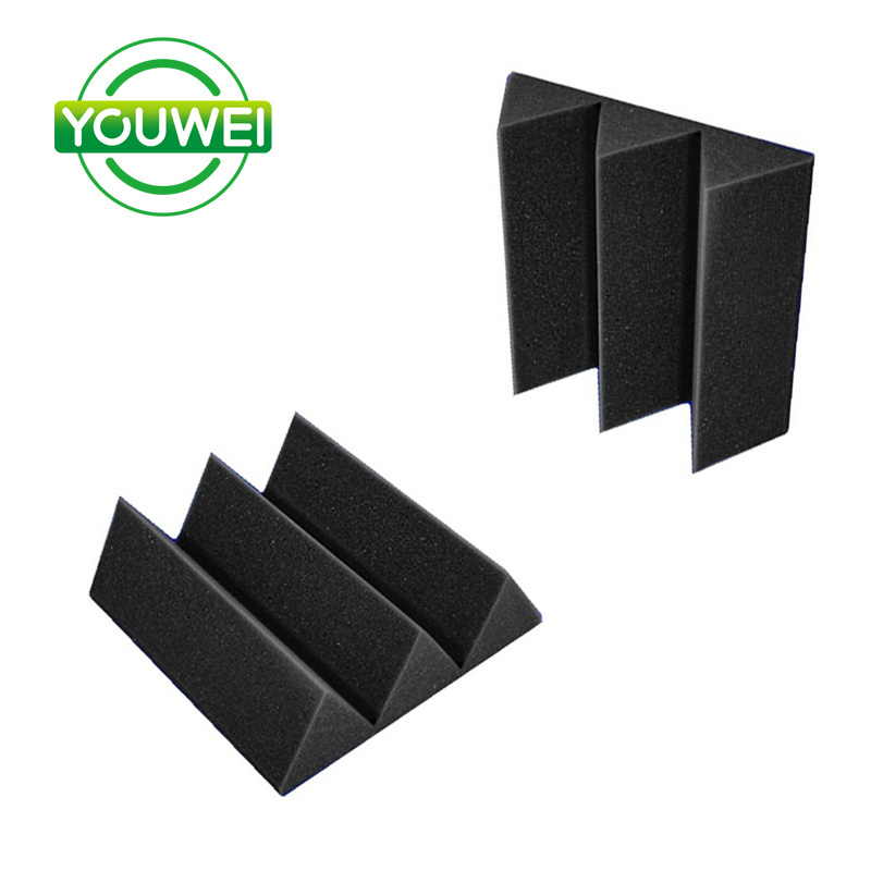 Studio Sound Isolation Sponge Acoustic Foam Wedge Black 25 Density Acoustic Straight Ceiling Foam Colour