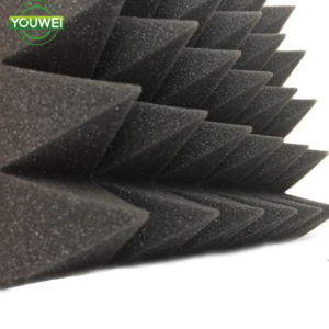 4 inch Acoustic Pyramid Foam Noise Cancelling Foam in Black Color Acoustic Foam Set for Studio Piano