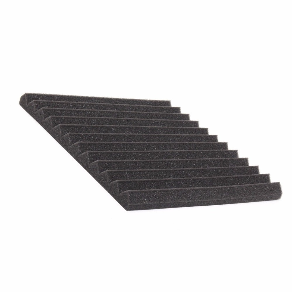 1'' Inch Wedge KTV Studio Soundproof Pad 3D Wave Shape Acoustic Foam Bass Trap for Sound Absorption and Control