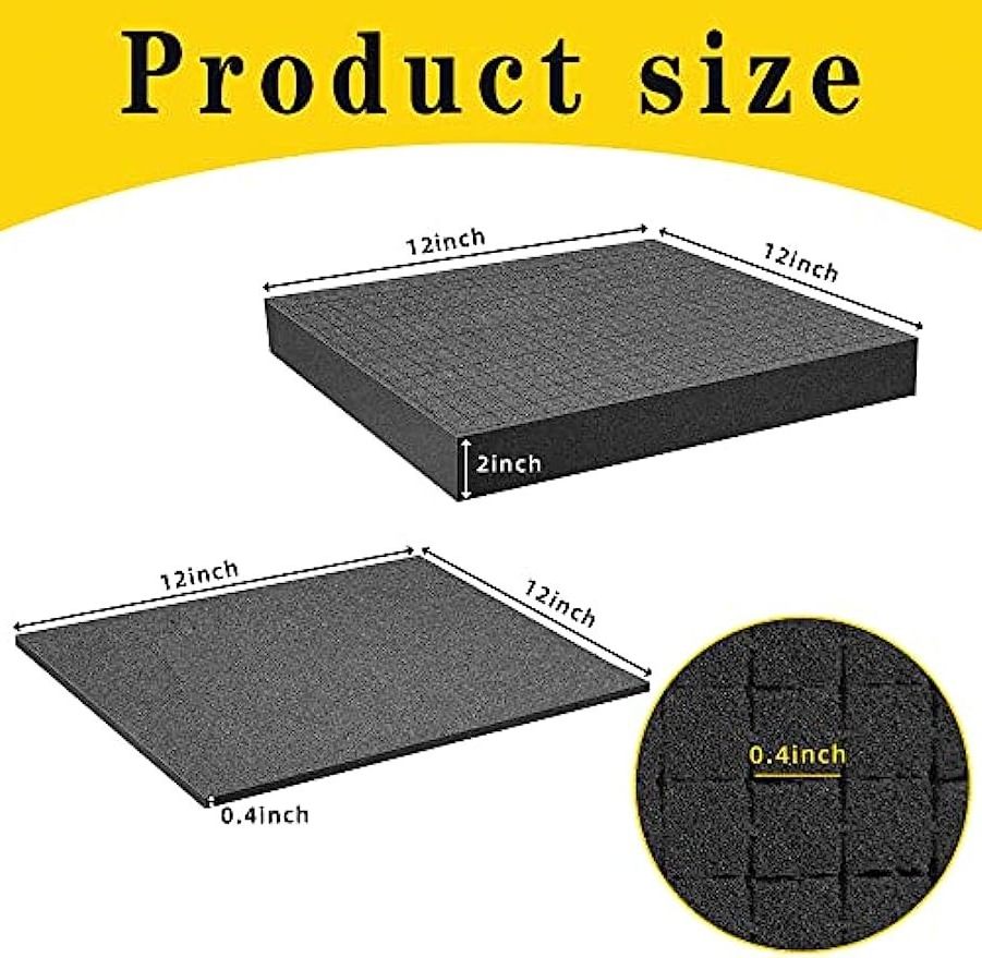 OEM Pick Apart Foam Insert Pluck Foam Pluck Pre Cube Sheet Foam with Bottom Use for Board Game Box Cases Storage Drawer