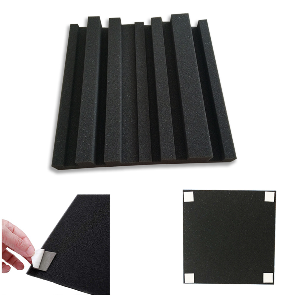 Self-Adhesive Sound Proof Wall Panels For Studio Foam Wedges Paneles Acusticos Polyurethane Sound Deadening Foam