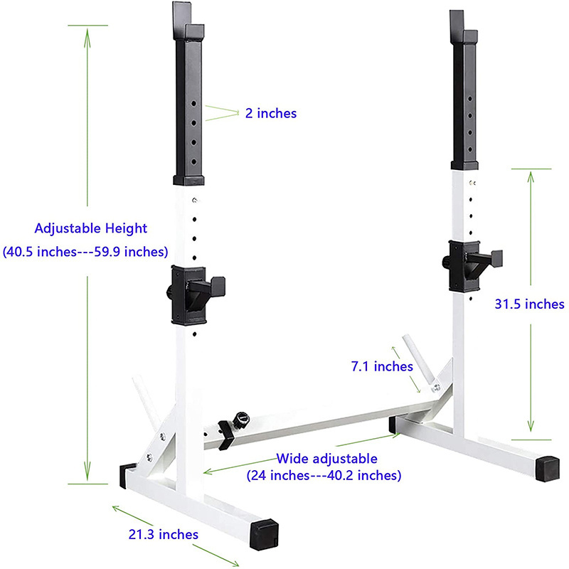 Home Fitness Gym Equipment Adjustable Dumbbell Barbell Squat Rack Stand,Power Training Bench Press Squat Rack