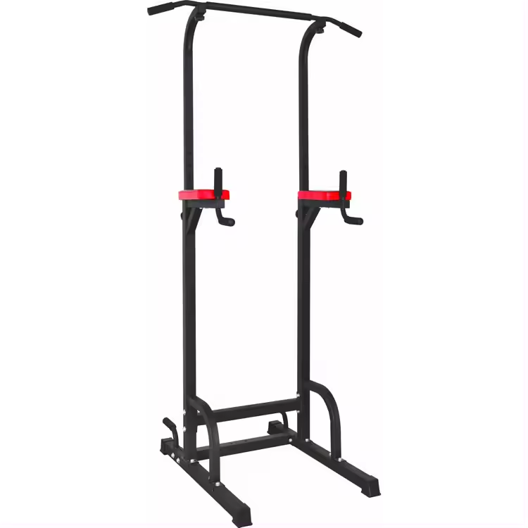 Workout Pull Up & Dip Station Adjustable Multi-Function Home Gym Equipment Strength Training Chest Press Power Tower Rack