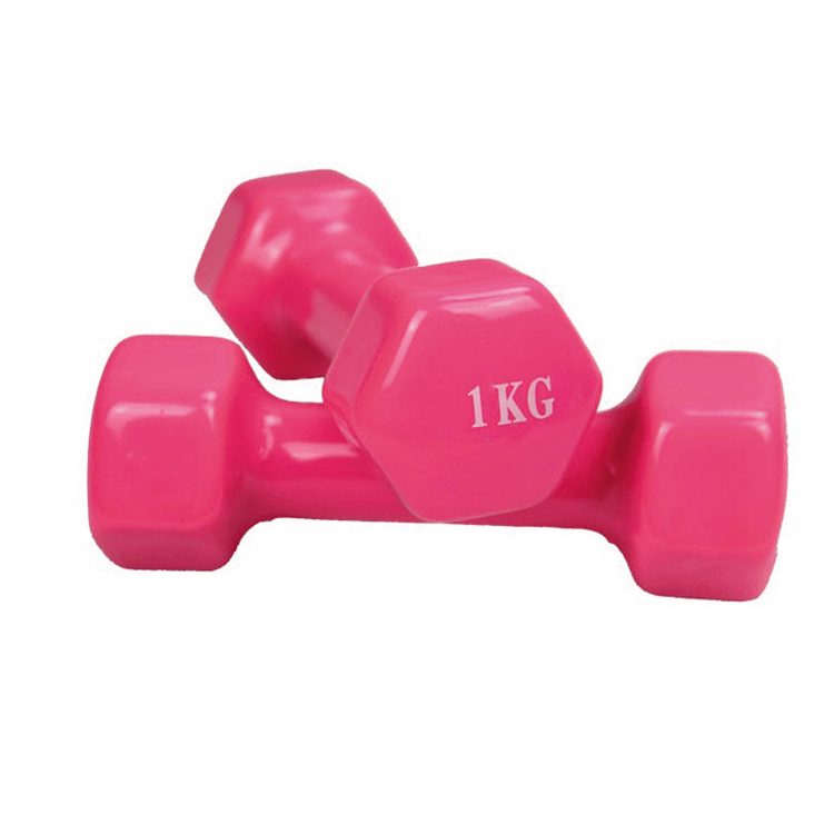 wholesale dip dumbbells set hex Gym dumbbells home gym equipment  weight lifting  neoprene vinyl dumbbell for women