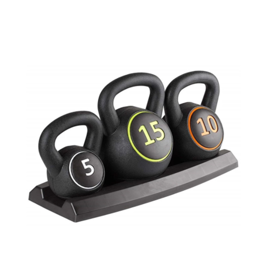 New style cement adjustable 30 LB kettle bell set with stand for 30 LB kettlebell weightlifting sports