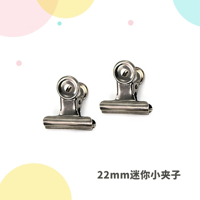 High quality Multi-color 22mm 32mm 38mm 50mm 63mm 75mm stainless steel metal bulldog clip bill clip file clip