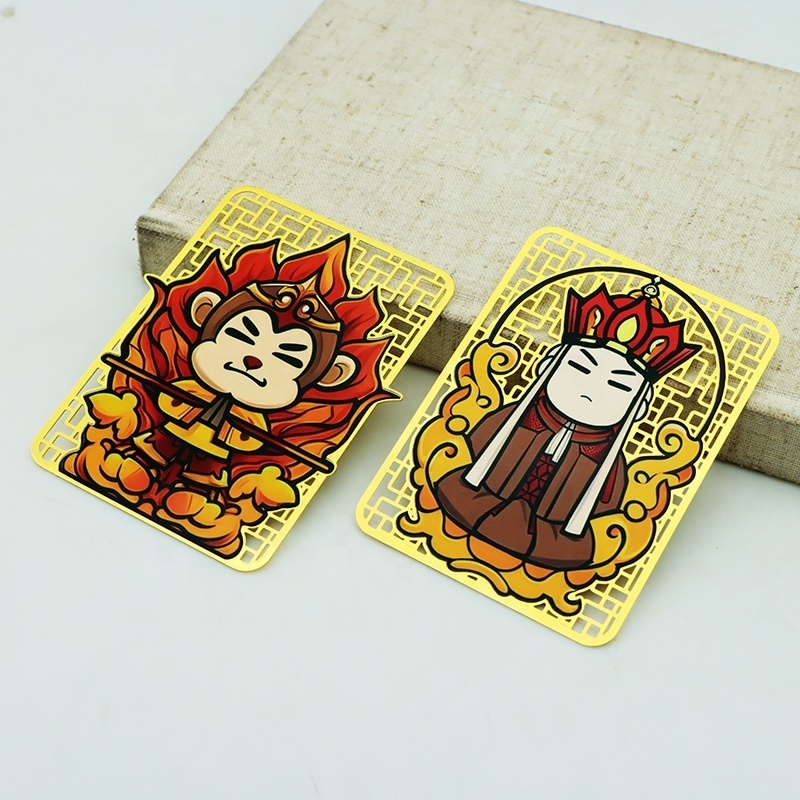 Journey to the West Brass Metal Card Anime Character Customization Bookmark Card