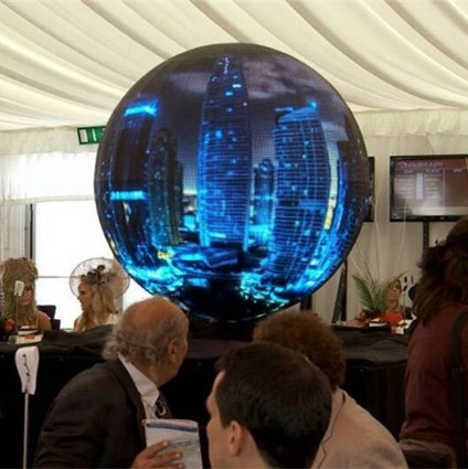 Outdoor magic 360 degree flexible circle led screen ball sphere led video wall globe outdoor round display