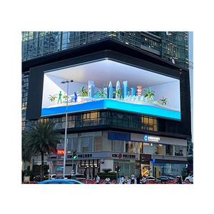 VR AR 3d vision outdoor digital advertising p6 p8 p10 led wall display screen curved 3d hd led screen outdoor