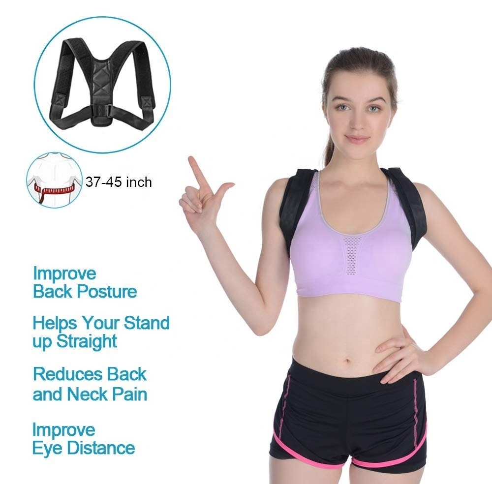 Hot Sale Breathable Posture Correction Shoulder Support Belt Adjustable Upper Back Posture Corrector Clavicle Support Brace