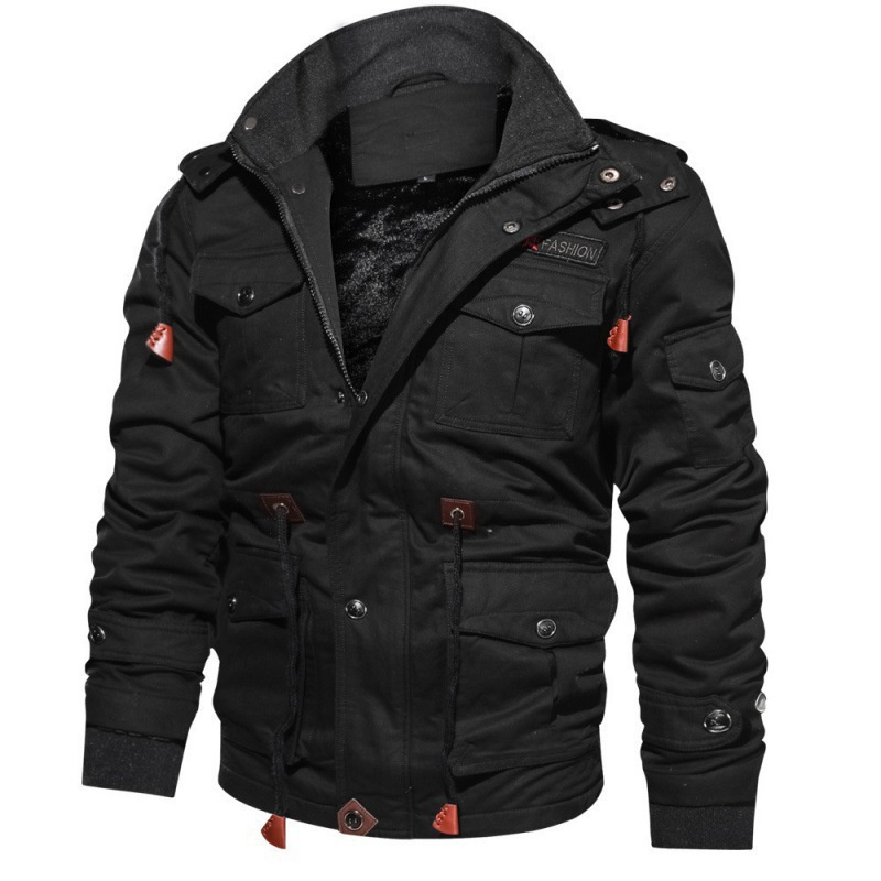 Wholesale Outdoor Windbreaker Motorcycle Men Winter Fleece Jackets Casual Jacket For Men