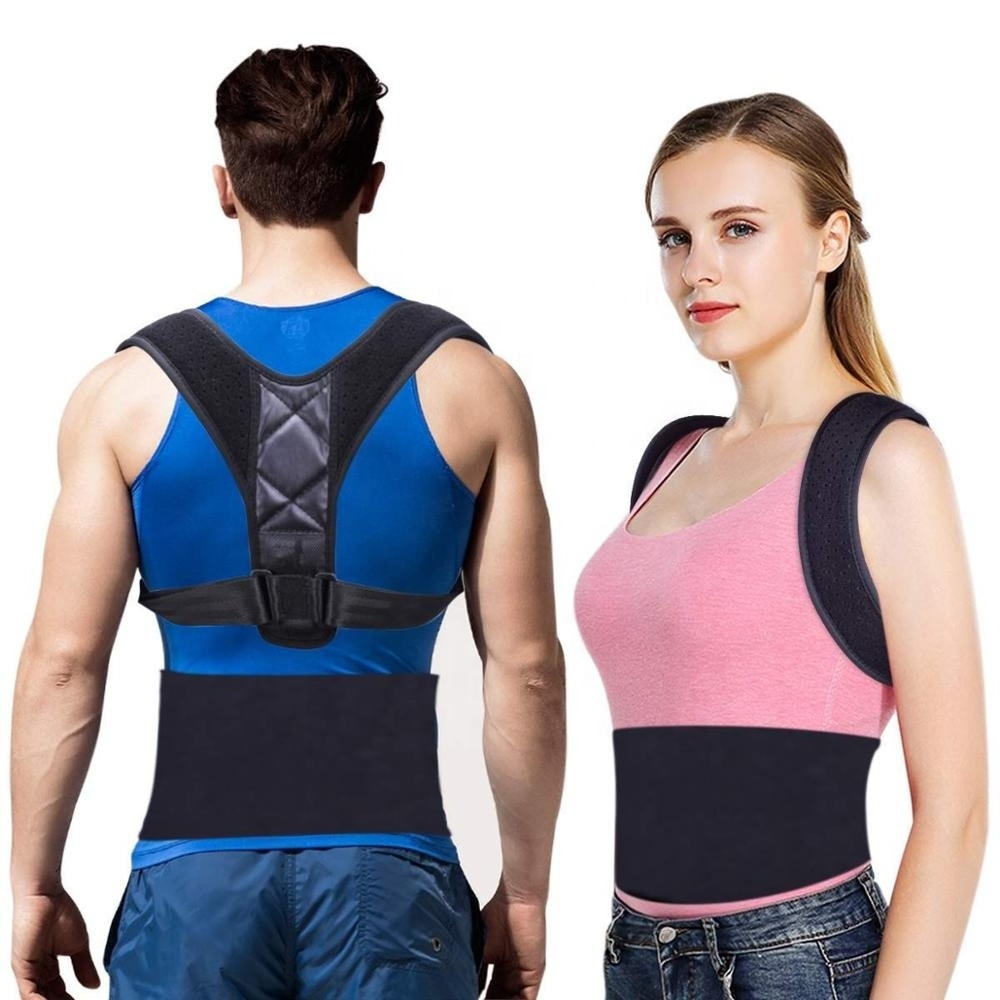 Hot Sale Breathable Posture Correction Shoulder Support Belt Adjustable Upper Back Posture Corrector Clavicle Support Brace