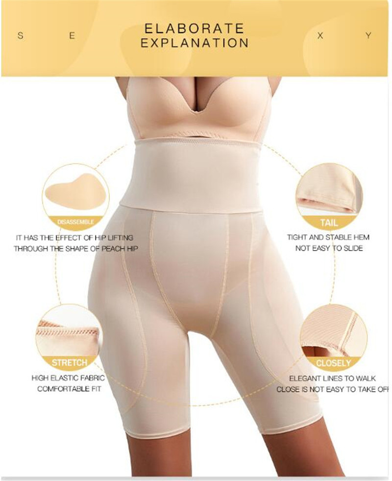 XINGMAI Silicone Panties Bum Hip Body Shaper Enhancer Hip Butt Lift Tight Slim Panty Waist Cincher Butt Lifter Padded