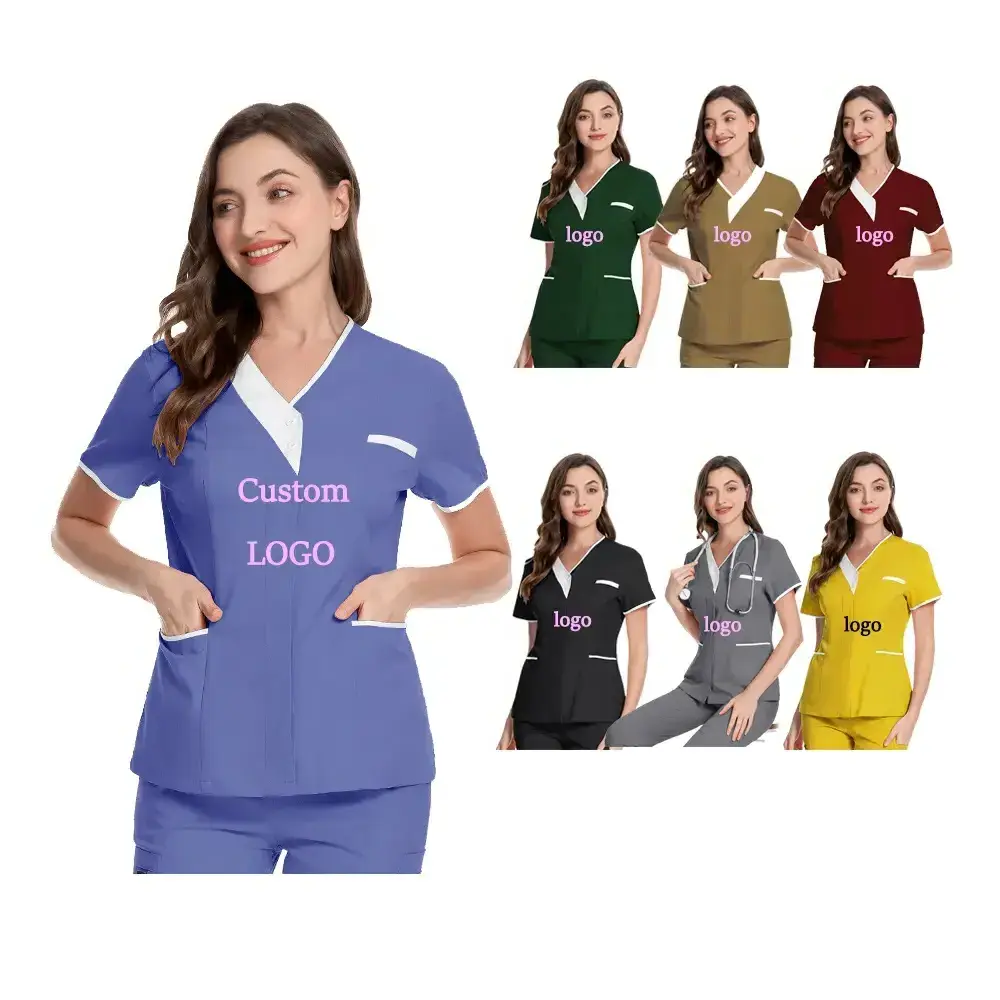 2023 Medical Hospital Work Wear Uniforms Scrubs Sets Uniforms Nursing Clothing