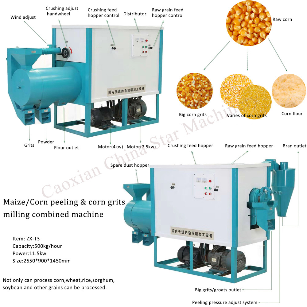 China Maize meal Mill / maize posho samp Mill/Maize grits mill machine