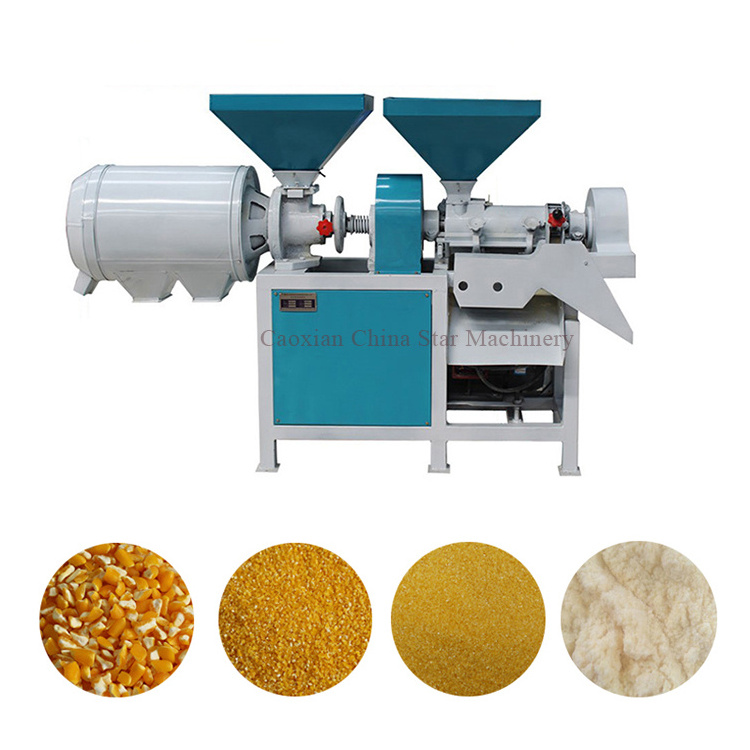 Corn grits machine/Corn grits machine in flour mill 15HP diesel engine maize gritz powder milling corn mill machine