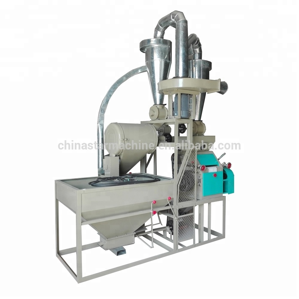 Maize flour milling plant 500kg/h corn powder making machine/corn semolina processing machine