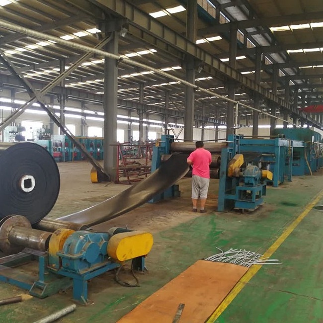 rubber conveyor belt making production vulcanizing vulcanization curing hydraulic hot heat press machine