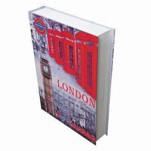 Wholesale Dictionary book safe box with combination key lock,Real Paper Transfer Book Safe