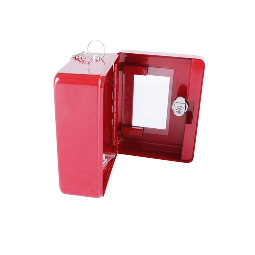 Factory high quality  durable Steel Mini Key Lock Emergency Locking Key safe Box with two keys