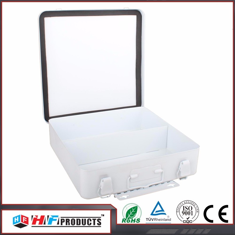 European medicine cabinet empty metal first aid box with lock