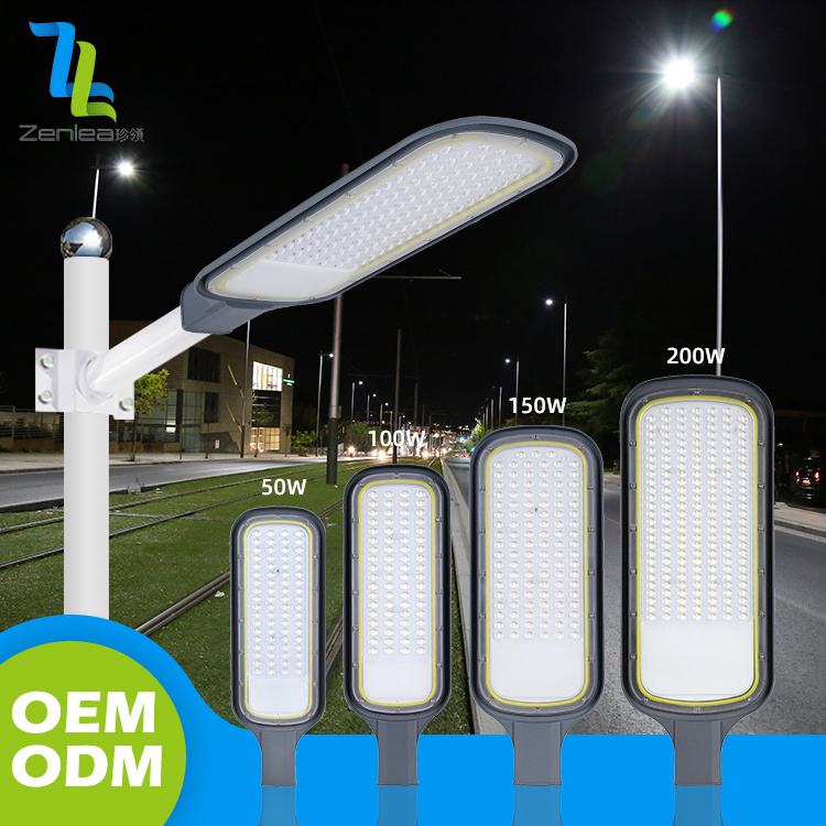 Zenlea Aluminum Ip65 Waterproof Outdoor Road Lamp 50w 100w 150w 200w 3030 Smd DOB Led Street Light