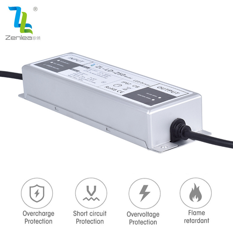 ZENLEA High Quality Waterproof IP67 35 50 60 100 150 200 250 W LED Driver