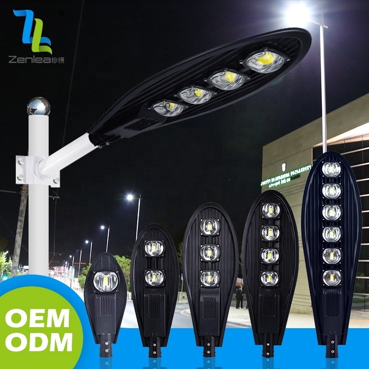 Outdoor Ip65 Waterproof Garden Lighting Aluminum Streetlight 30w 50w 80w 100w 150w 200w 250w 300w Cobra COB Led Street Light