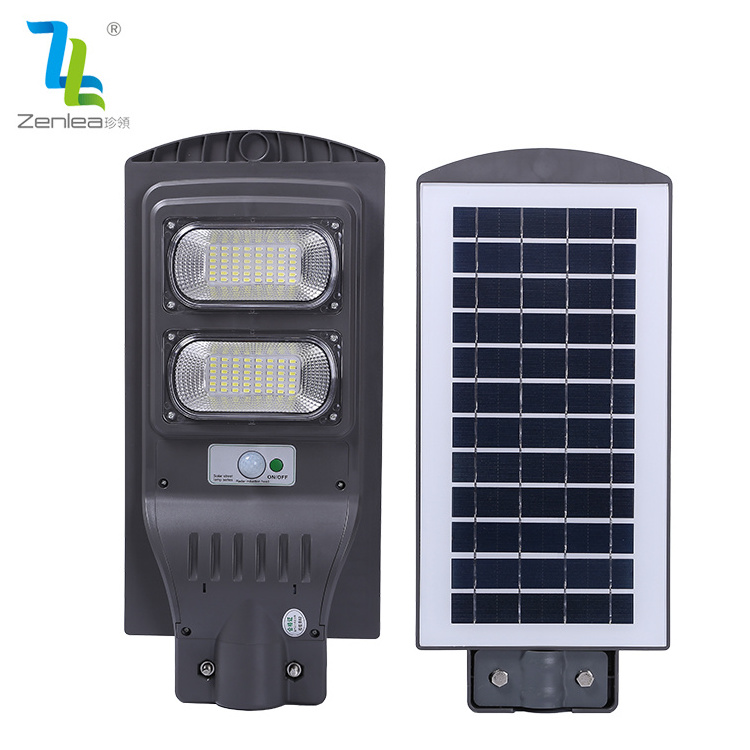 High Lumen Smd Waterproof Ip65 Abs 30w 60w 90w 120w Integrated All In One Solar Led Street Light