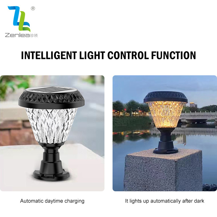 New Arrival Park Gate Light Pillar Outdoor Waterproof Ip65 50w RGB Solar Pillar Light Outdoor