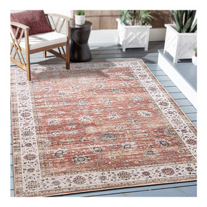 Luxury Vintage Design Multicolored Turkish Style Design 3d Printed Washable Anti Slip Area Rugs 5'X7' for Home Decoration