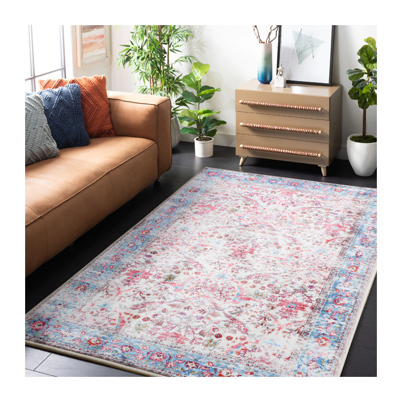 American Retro Carpet for Home Car Prayer-Modern Style Rectangle Made in China for Living Room Bedroom Restaurant Use