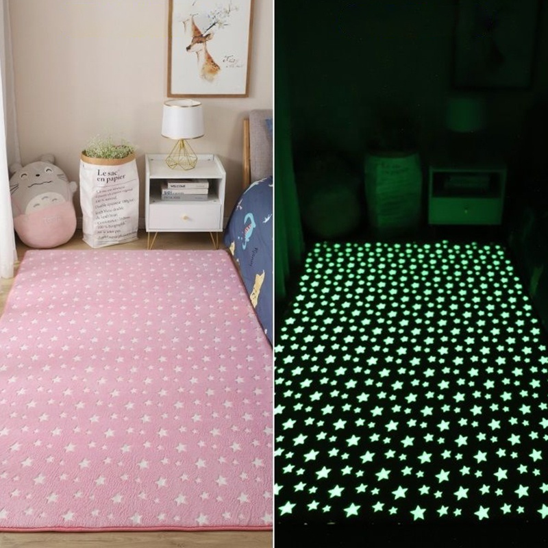 Hot Selling Rug Soft Glow In The Dark Rug Cartoon Design Rugs Carpets For Living Room Bedroom Children room