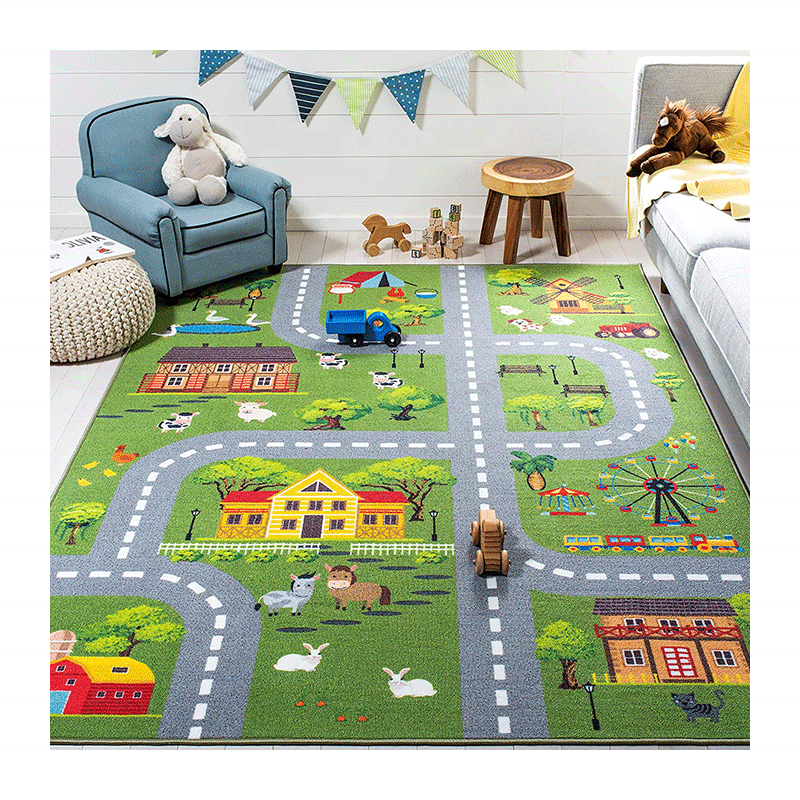 Kids design Anti Slip Carpet 3D Print Rug Digital Print rug carpet for living room tapis