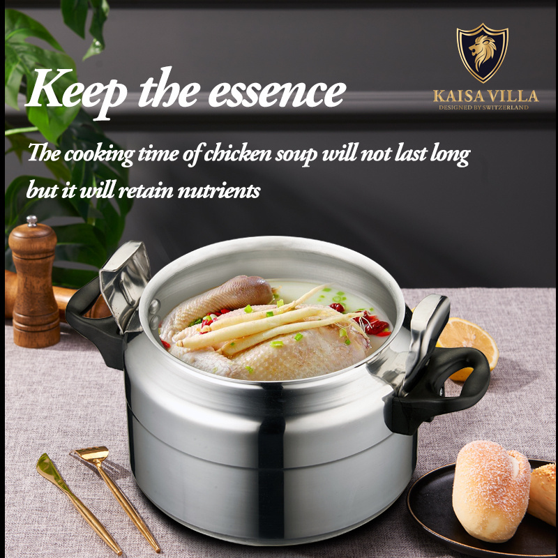 KAISA VILLA KV-907 Aluminum Pressure Cooker Home Use 24cm 7L Pressure Pot For Cooking wholesale Pressure Canner In Stock