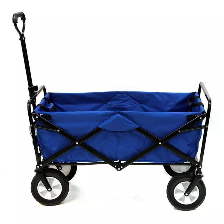 Outdoor Big Wheel Folding Wagon Trolley Big Wheel