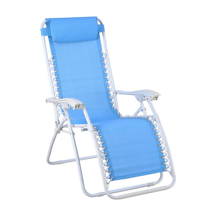 Folding Recliner Zero Gravity Relax Beach Chair Fishing Chair Steel Frame Easy-carrying Outdoor,hotel 300pcs Modern EN581