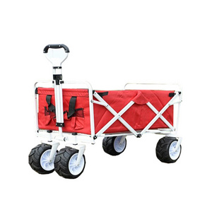 Outdoor  Big Wheel Folding Wagon Trolley Big Wheel