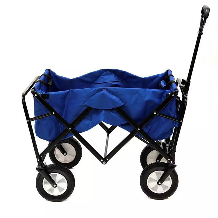 Outdoor Big Wheel Folding Wagon Trolley Big Wheel