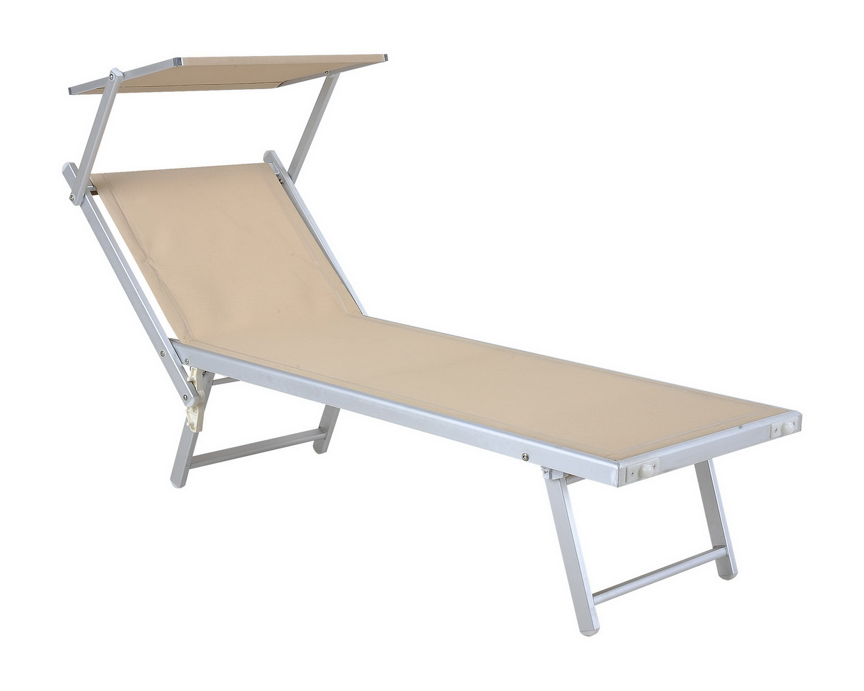 Outdoor folding sun lounger bed Portable beach chaise lounge