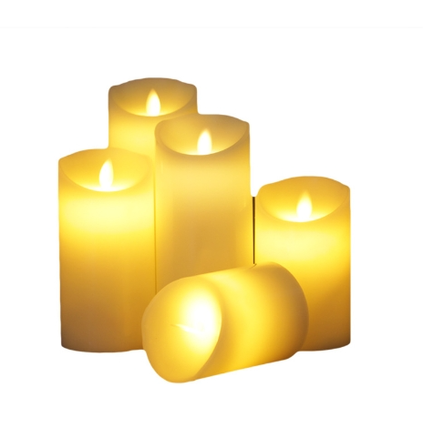 LED Flameless Candles  Real Wax Pillar Battery Operated Candles with 10-Key Rey Remote Control and Cycling 24 Hours Timer