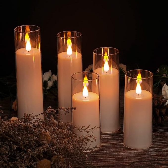 Flameless LED Candle Battery Operated Tea Lights for Wedding Centerpiece Table Decor Funeral Halloween Christmas Home Decoration