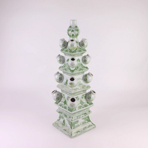 christmas ball tree ornaments green ceramic small pagoda fengshui accessories for home decoration