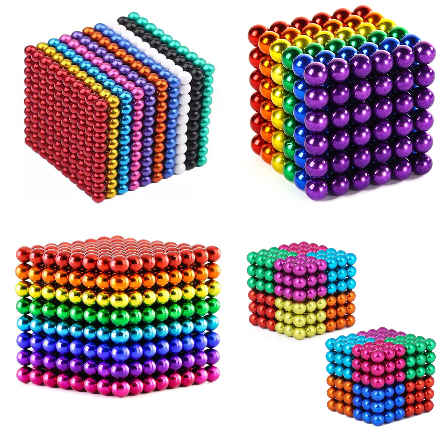 25 Years Supplier Buckyball Custom Colorful Magnetic Balls 216/512/1000pcs Neodymium Sphere Magnets Toys In Stock