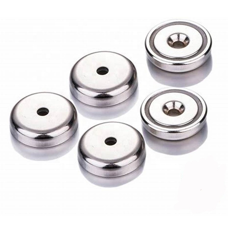 SNA16 Neodymium Pot Magnet with Counter Bore Nickel Coating Magnetic Pot