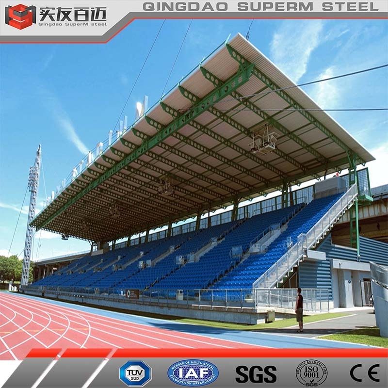 High-quality Manufacturer of Prefabricated Building Steel Structure Sport Stadiums/Football Stadium Construction