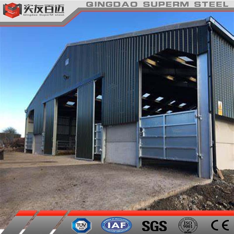 Low Cost Livestock Shelter Prefabricated Cattle Barn Steel Structure Sheep Goat Shed